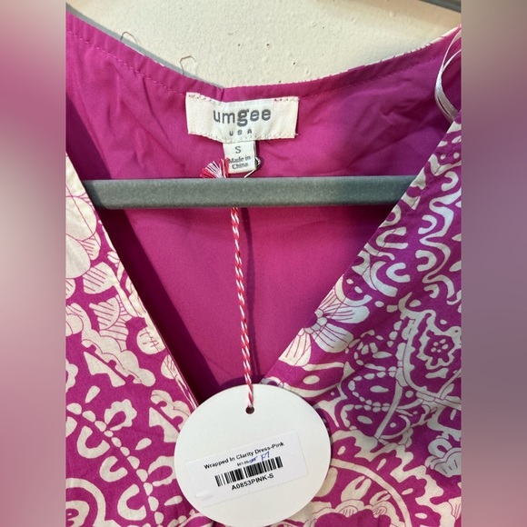 Umgee NWT highlow floral tiered wrap midi dress romantic feminine boho Datenight - Picture 6 of 9